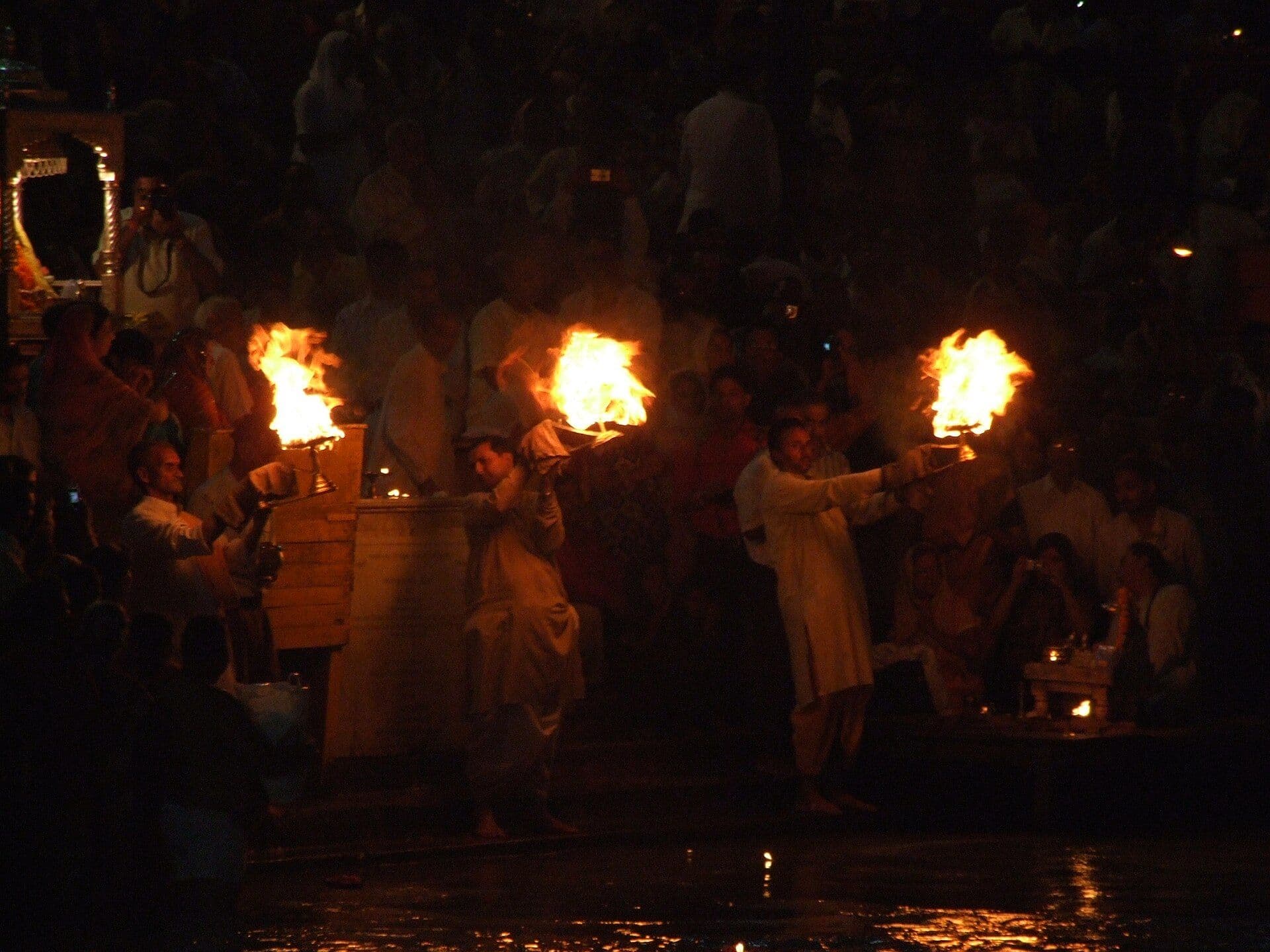 Evening Ganga aarti at Har-ki-Pauri, Haridwar